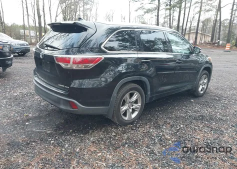 2014 Toyota Highlander Limited Platinum V6 z USA, uszkodzony, nr VIN 5TDDKRFH6ES026880